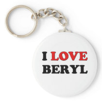 I Love Beryl Key Chain