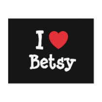 I love Betsy heart T-Shirt Postcard