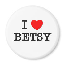 I Love Betsy Fridge Magnets