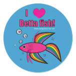 I Love Betta Fish! Stickers