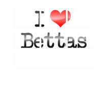 I Love Bettas - Glazed_01 T-Shirt by fishlore I Love Bettas - Glazed_01 T-Shirt