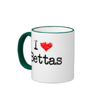 I Love Bettas Mug mugs