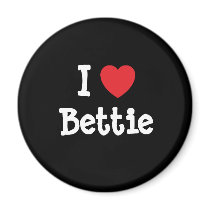 I love Bettie heart T-Shirt magnets