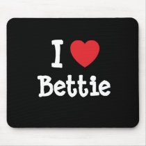 I love Bettie heart T-Shirt Mouse Mat