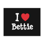 I love Bettie heart T-Shirt postcards