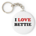 I Love Bettie Key Chains