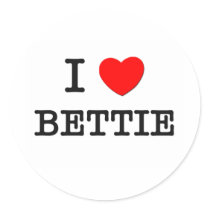 I Love Bettie stickers