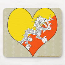 I Love Bhutan Mouse Pad
