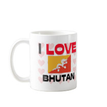 I Love Bhutan mugs