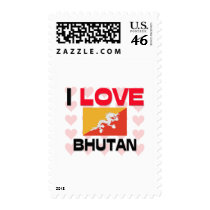 I Love Bhutan postage