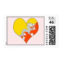 I Love Bhutan Stamps