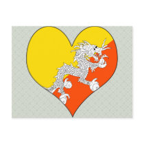 I Love Bhutan Post Cards