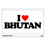 I LOVE BHUTAN WALL DECAL