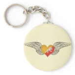 I Love Bhutan -wings Keychains