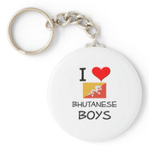 I Love Bhutanese Boys Key Chain