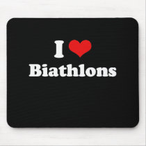 I Love Biathlons Tshirt mousepads