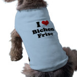 I Love Bichon Frise Dog Clothes