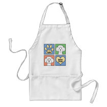 I Love Bichon Frises Aprons