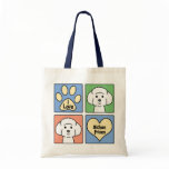 I Love Bichon Frises bags