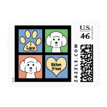 I Love Bichon Frises Postage
