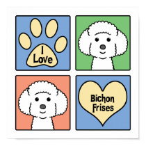 I Love Bichon Frises posters