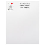 I Love Bichons Letterhead Template