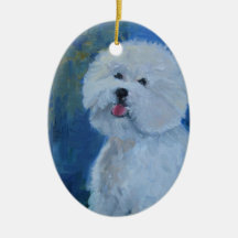 I Love Bichons Ornament