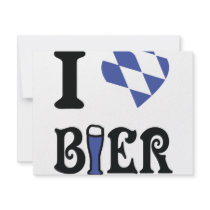 I love bier icon invitations