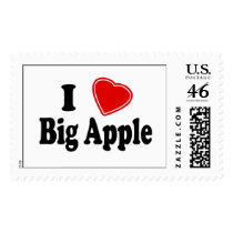 I Love Big Apple Postage Stamps