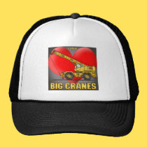 I Love Big Cranes Hat hats