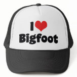 I Love Bigfoot hats