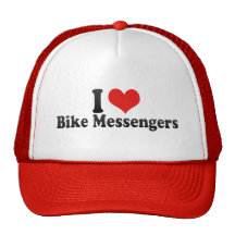 I Love Bike Messengers Trucker Hat