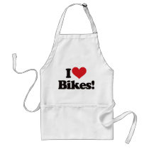 I Love Bikes! aprons