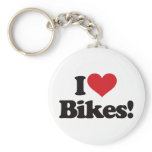 I Love Bikes! Key Chain