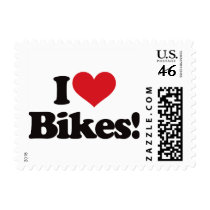I Love Bikes! Postage Stamp