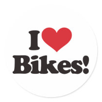 I Love Bikes! Sticker