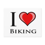 I Love Biking Postcard