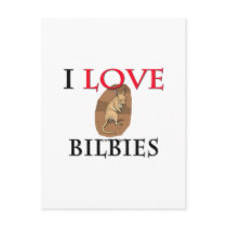 I Love Bilbies postcards by tshirtshirts I Love Bilbies postcards