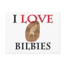 I Love Bilbies postcards by tshirtshirts I Love Bilbies postcards
