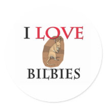 I Love Bilbies stickers by tshirtshirts I Love Bilbies stickers