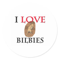 I Love Bilbies stickers by tshirtshirts I Love Bilbies stickers