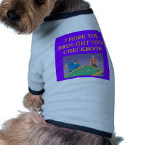 i love billiards player pet clothing