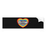 I love Billie. I love you Billie. Heart Bumper Sticker