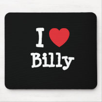 I love Billy heart custom personalized mousepads