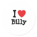 I love Billy heart custom personalized stickers by funnycustomtshirts I love Billy heart custom personalized stickers