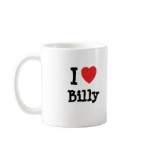 I love Billy heart T-Shirt mugs