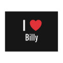 I love Billy postcards by funnycustomtshirts I love Billy postcards
