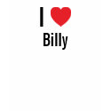 I love Billy t-shirts by funnycustomtshirts I love Billy t-shirts