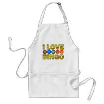 I LOVE BINGO APRON