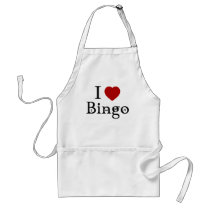 I Love Bingo Apron